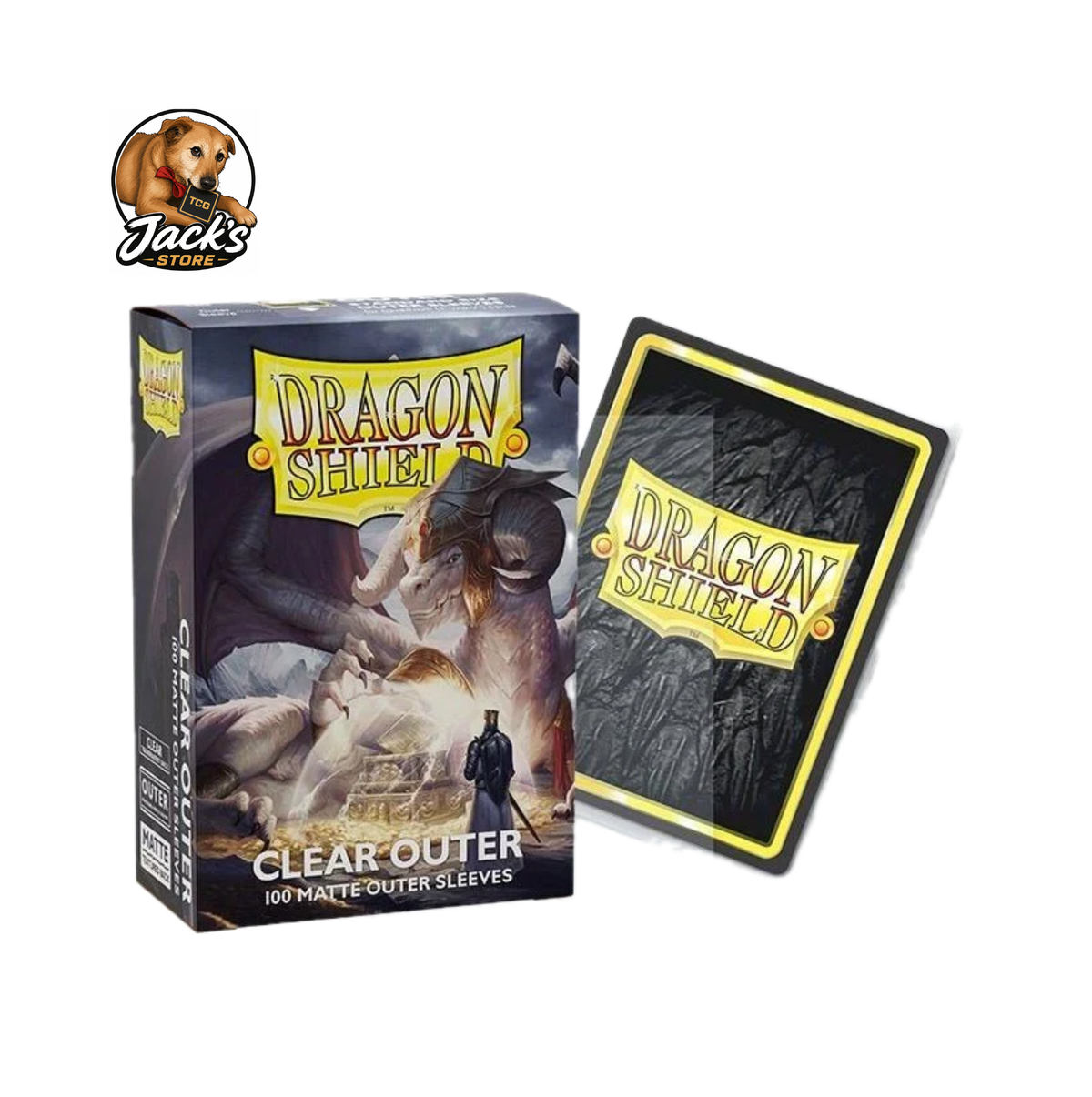 Dragon Shield - Standard Outer Sleeves - Matte Clear 100 Sleeves