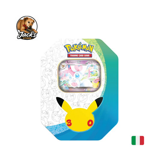Pokémon 30th Anniversary - Tin Sylveon Ex ITA