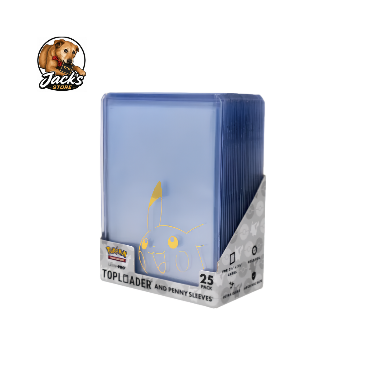 ULTRA PRO - Pokemon - Bustine Protettive Pikachu Toploader 25pz